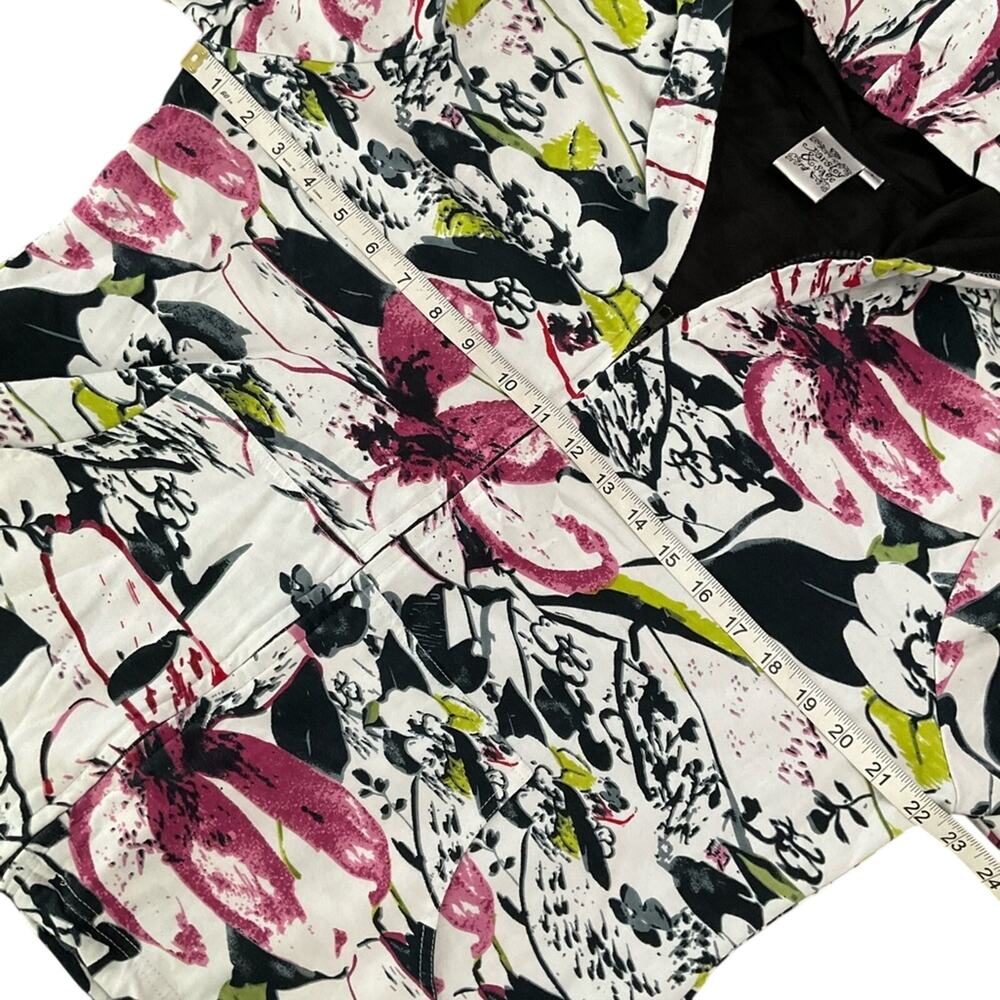 Parsley & Sage Pink and White Floral Womens Hoodie EUC Size Large - Picture 6 of 7